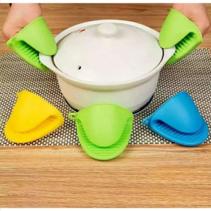2PC Grip Oven Pot Holder Baking BBQ Cook Tools Mini Kitchen Non-slip Heat Resistant Oven