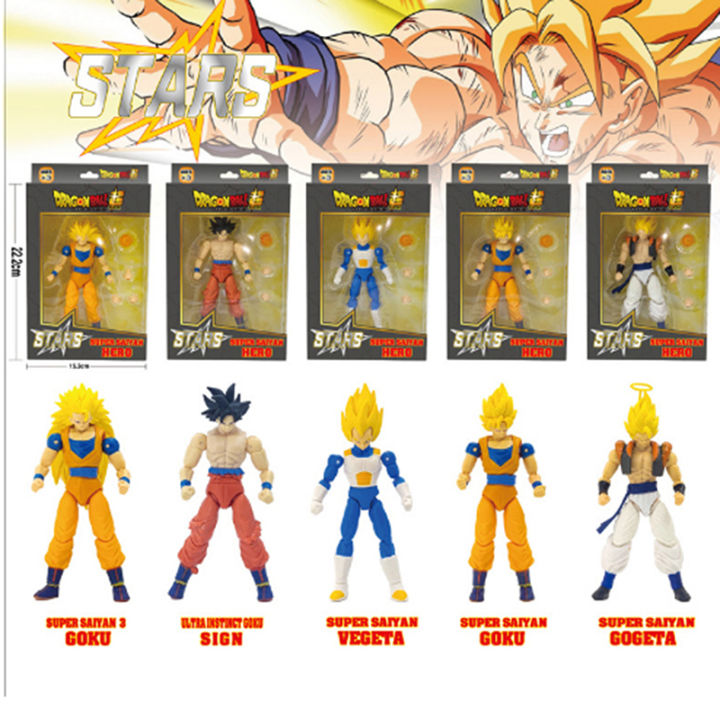 Dragon Ball Goku Vegeta Action Figure Gogeta Figurine PVC Collection Model Toys For Kids Gifts