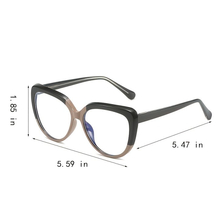Cat%20Eye%20Color%20Block%20Leopard%20Frame%20Eyeglasses%20Retro%20Clear%20Lens%20Blue%20Light%20Blocking%20Glasse%20-%20Image%204