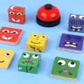 SF Kids Face Change Expression Puzzle Building Blocks Board Game Montessori Cube Table Game Toy Early Educational Toys For Children Toys Gift. 