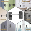 Fridge Lock, Refrigerator Lock, Keyless One-Click Access, Customizable Password, Child Safety Combination Lock Black Easy to Use. 