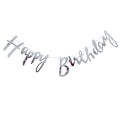 Happy Birthday Cursive Card Banner/Script/Italic Letter/Small Letter Banner for Birthday Decoration - (Pack of 1 Pcs).