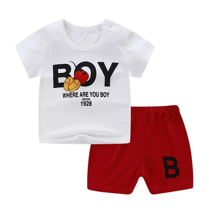 (New)%202%20pcs/set%20unisex%20baby%20short%20sleeved%20tops%20shorts%20children%20home%20wear%20-%20Image%203