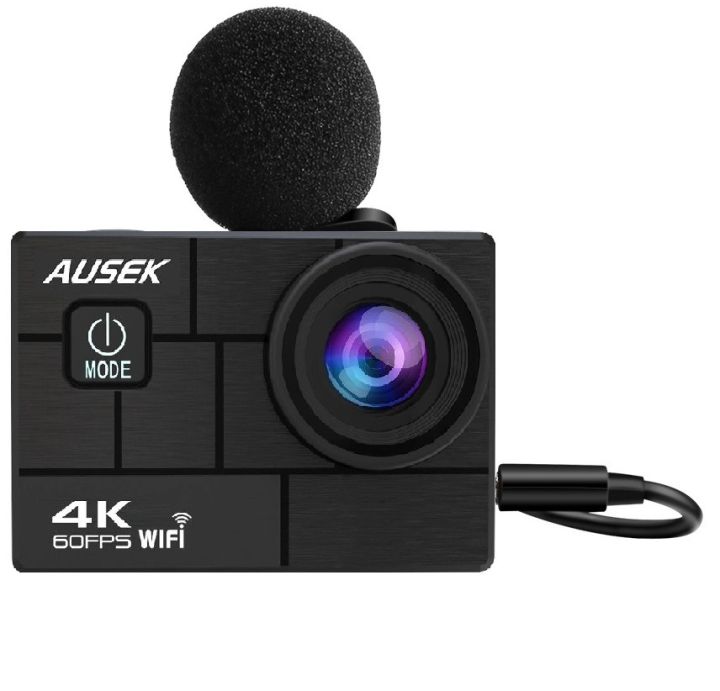 AUSEK%20Wifi%204K%2060fps%20Ultra%20HD%20Waterproof%20Sports%20Action%20Camera%20With%20Extranal%20microphone%20-%20Image%204