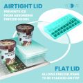 Silicone Ice Cube Tray With Lid 36 Nugget Ice Tray for Freezer With Easy Release. 