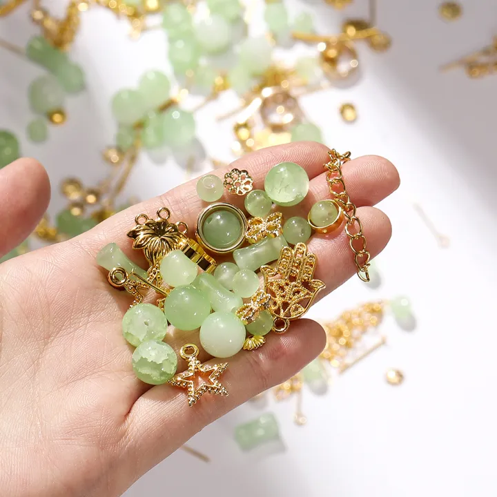 St.kunkka%2030g%20Mixed%20Round%20Glass%20Beads%20Slub%20Beads%20With%20Metal%20Accessories%20For%20DIY%20Bracelets%20Necklaces%20Jewelry%20Jewelry%20Accessories%20Making%20-%20Image%202