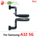 New Fingerprint Menu Recognition Sensor With Volume Button Power Switch On Off Button Flex Cables For Samsung A32 5G A326B. 