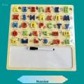 Alphabet Puzzles Board Russian Learn Development Preschool Learning Birthday Holiday Gift Sensory. 
