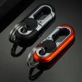 Double Ring Keychain Business Key Holder Men's Fashion Key Chain Gift Metal Key Buckle Car Styling Auto Car Accessories. 