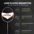 Professional Badminton Racket Bat Varesi China Imported full Carbon Racket bat.