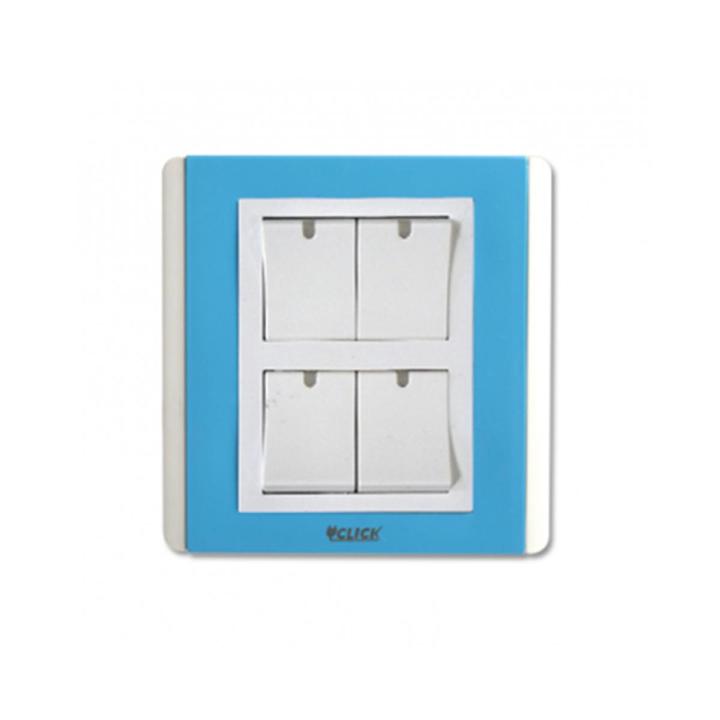 CLICK-IRISH-4 GANG 1 WAY SWITCH