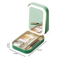 Makeup Bag With Led Lighted Mirror Travel Cosmetic Organizer Adjustable Led Vanity Mirror Women Waterproof Cosmetic Case.
