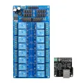 Ethernet Control Module LAN WAN Network Web Server IP TCP RJ45 Port + 16 Channel Relay Expansion Board for Arduino iOS Raspberry Pi 16 CHs Relay. 