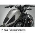 Motorcycle Tank Rubber Sticker Protector Sheath Knee Tank Pad for Honda REBEL500 REBEL300 REBEL CMX 500 CM500 CM300. 