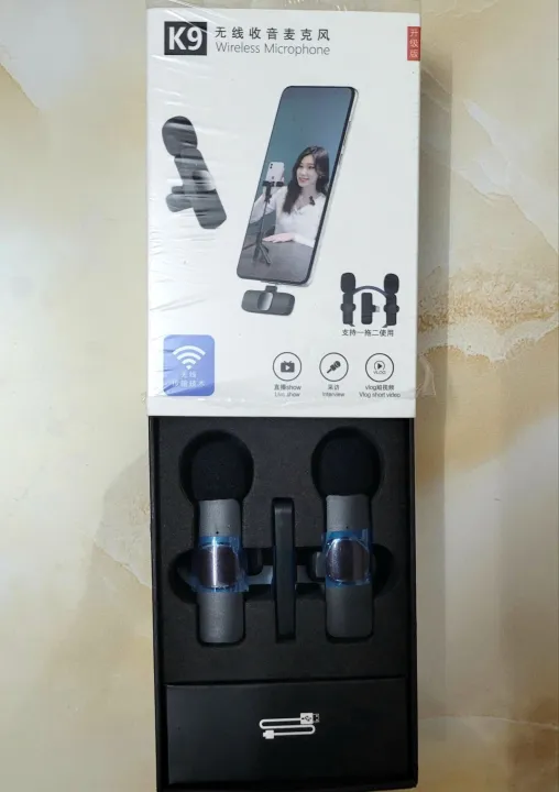 USB%20Type%20C%20to%20lightning%20port%20Dual%20Bluetooth%20Microphone%20K9%20Wireless%20Lavalier%20Microphone%20Noise%20Reduction%20Outdoor%20Live%20Broadcast%20-%20Image%209