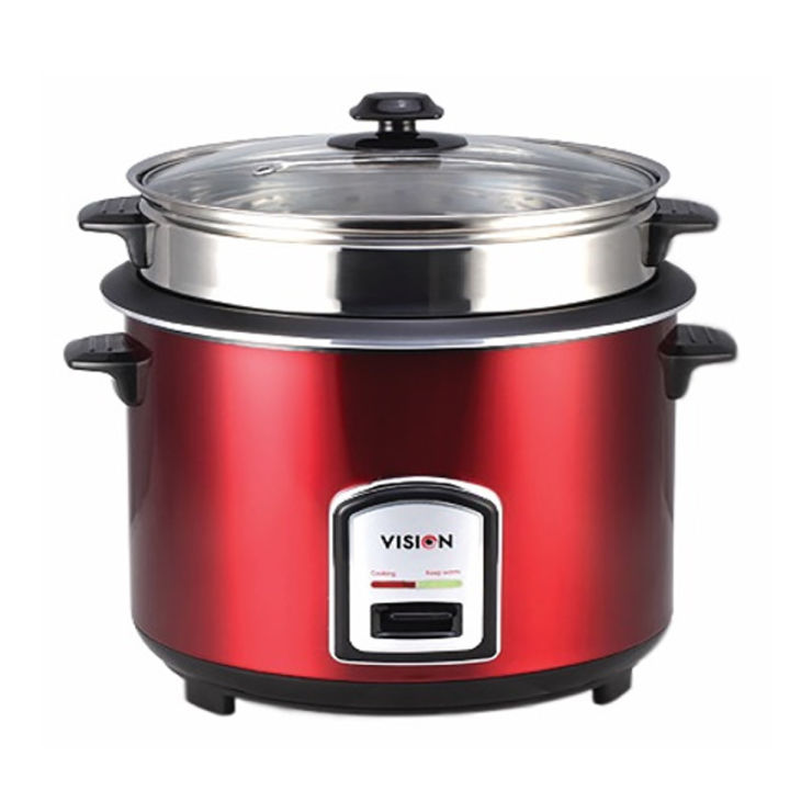 Vision RC- 1.8 L REL-40-06 SS Red Rice Cooker (Double Pot)