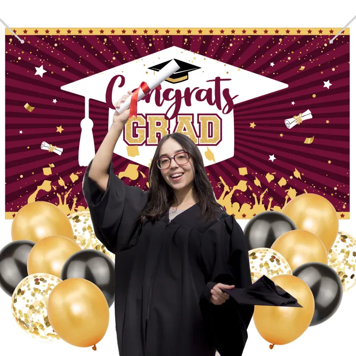 Amazon's%20new%20maroon%20graduation%20season%20outdoor%20decoration%20background%20cloth%20birthday%20party%20scene%20decoration%20background%20cloth%20-%20Image%202