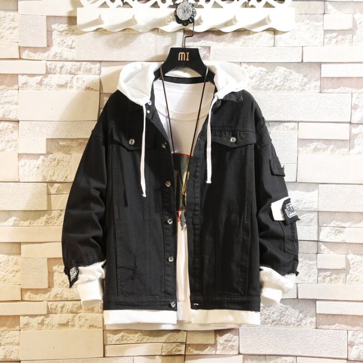 Pink%20Black%20Green%20Jeans%20Jacket%20Men%20Slim%20Streetwear%20Ripped%20Denim%20Jacket%20Hoodie%20Men%20%20Hop%20ber%20Jacket%20Homme%20Autumn%20-%20Image%203