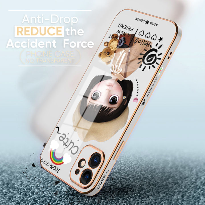 Hontinga%20for%20OnePlus%208T%20Back%20Cover%20+%20Free%20Lanyard%20Luxury%206D%20Plating%20Cute%20Satchel%20Girl%20Side%20Pattern%20Case%20Soft%20Silicone%20Square%20Mobile%20Cover%20-%20Image%209