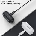 AWEI T13 Pro Bluetooth Earphones Wireless Waterproof Touch Earbuds Hifi Sound Quality TWS Earphone - Black.