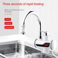 Instant Digital Electric Hot Water Tap for any Basin Mount/wall Mount with led Display Color Family-White. 