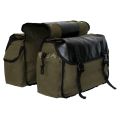 Bicycle Canvas Panniers Water-Resistant Storage Bag,Black. 