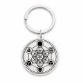 Metatron Cube Necklace Sacred Geometry Seals Of Archangel Angel Sigil Pendant Stainless Steel Occult Amulet Solomon Necklace.