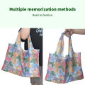 Portable Printed Foldable Tote Bag Waterproof Shopping Baglarge Shopping Bag@#BD241D.