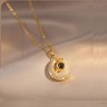 Stainless steel Star Moon LustroGold Chain For Girl.