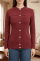 Soft and Comfortable PBD Fabrics Front Button Closer Cardigan Sweater for Woman..