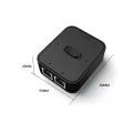 Group Vertical 2 Port Rj45 Cat6 Lan Hub Network Switch Box Selector 2 In 1 Out 1 In 2 Out Ethernet Cable Splitter Connector For Laptop. 