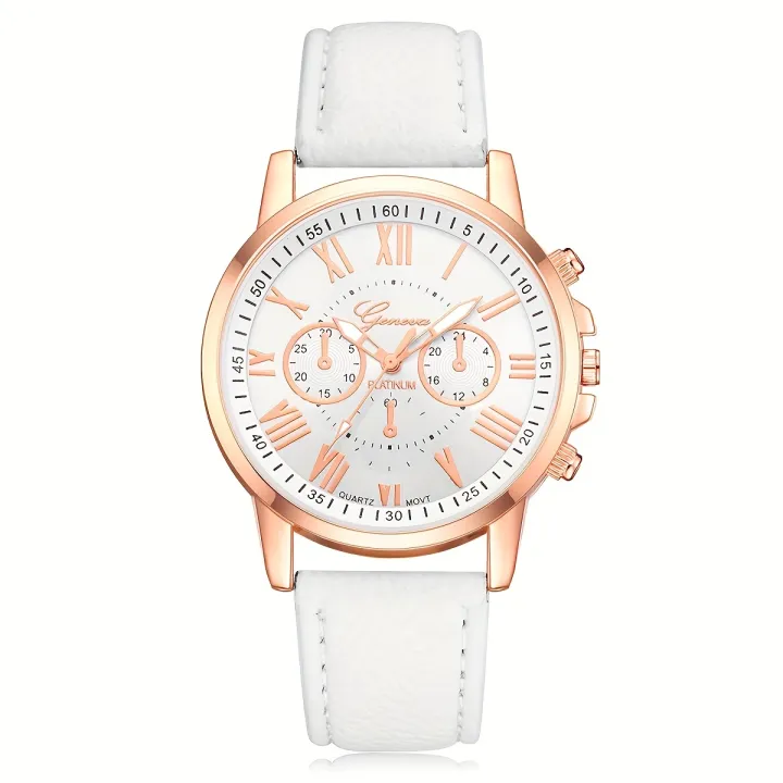 Elegant%20Roman%20Numeral%20Women's%20Quartz%20Watch%20-%20Simple%20and%20Stylish%20Pointer%20Design%20-%20Image%205