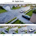 PEGATAH 8MP 4K PTZ IP Camera 8x Hybrid Zoom 2.8+12mm Dual Lens HD Video Surveillance Camera 4MP Human Detection P2P Audio Camera.