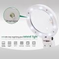 Magnifying Glass Dual Use Table Lamp Bright Stand Non Slip Hand Held 8 LED Magnifier Lamp for Reading Crafting Repairing. 