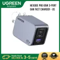 UGREEN X755 (25870) Nexode Pro 65W 3-Port GaN Fast Charger - US - Ugreen Nexode Pro Series 65W Fast Charging - GaNInfinity Chip -  Comprehensive Protection - Plug Type- US. 