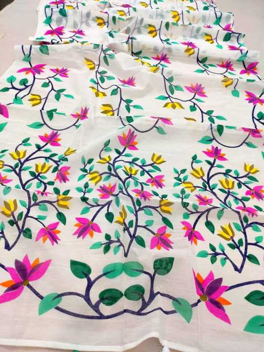 Half%20silk%20afsan%20print%20saree%20for%20women%20Tangail%20Saree%20-%20Image%203