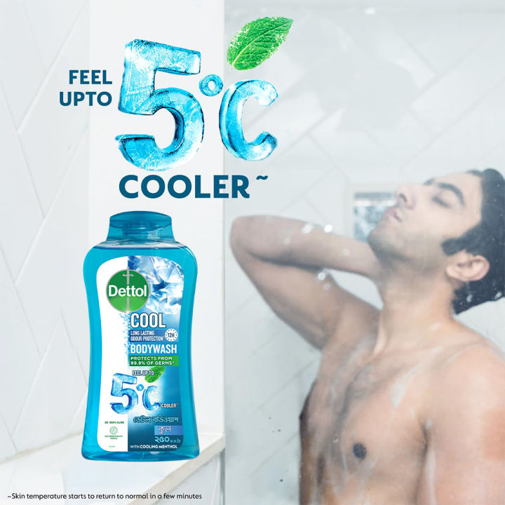 Dettol%20Cool%20upto%205%C2%B0C%20Cooler%20Bodywash%20with%2012Hour%20Long%20Lasting%20Odour%20Protection%20250ml%20-%20Image%203