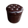 Artificial Leather Low Stool, Filled with Elastic Foam For Living Room,Bedroom,Dressing Table By FurniZone. 