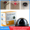 security camera surveillance cctv false hemisphere with lights simulation camera camaras de seguridad para el hogar.