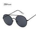 【Beiver Jewelry Store  】Vintage Round Sunglasses Personality Black Big Red Sun Glasses Female Sunglass UV400. 