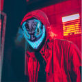 Good nightHorror Halloween GlowMasks Led Luminous Scream Venom Mask Carnival Masquerade Party Cosplay Scorpion Mask New.