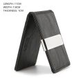 New Fashion Men's Leather Money Clips Wallet Multifunctional Thin Man Card Purses Women Metal Clamp For Money Cash Holder.