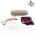 abdullah optics ray-ban of 7837 C1 aluminum body half rim (golden color) frame prescription eyewear good quality product (free brand box). 