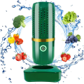 Fruit Vegetable Washing Machine Rechargeable Cleaning Machine forVegetables andFruits Portable Mini Food Cleaner Green.