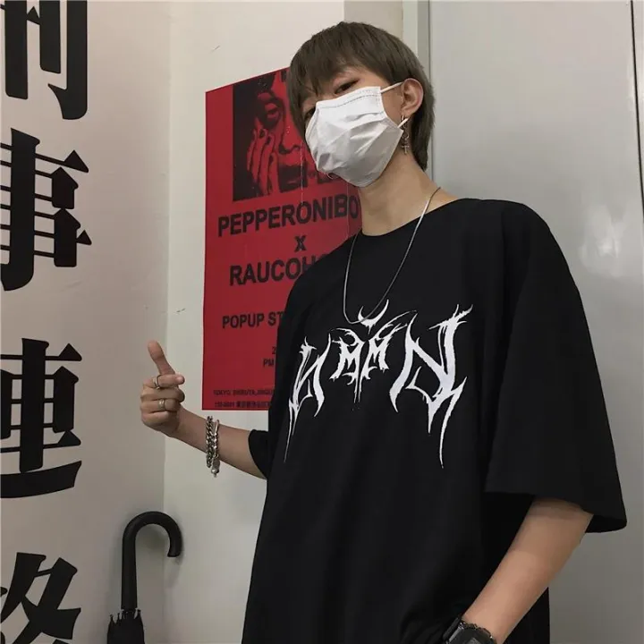 Women%20T%20Shirt%20Hip-Hop%20Loose%20Punk%20Letter%20Print%20Tops%20Tee%20Black%20T-shirt%20Female%20Summer%20T-shirt%2090s%20Graphic%20Tee%20Female%20Cute%20Tops%20Tee%20-%20Image%205
