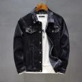 Spring Autumn Men's Classic Black Slim Casual Denim Jacket Washed Black Jeans Jacket Hip-Hop Streetwear Coats Clothes M-4XL Male.