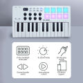 M-VAVE 25-Key MIDI Control Keyboard SMK-25 Mini USB Keyboard MIDI Mini Portable USB Keyboard MIDI Controller Rechargeable Music. 