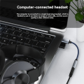 USB to 3.5mm Audio Cable USB A to 3.5mm Female External Black. 
