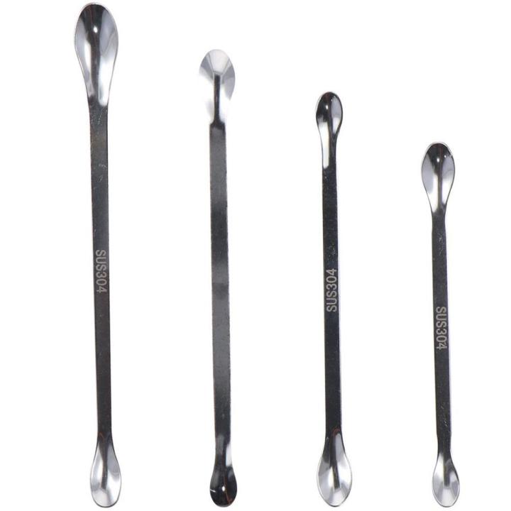 4pcs%20Long%20Handle%20Micro%20Lab%20Scoop%20Micro%20Stainless%20Steel%20Silver%20Reagent%20Sampling%20Spoon%20Double%20Head%20Medicine%20Spoon%20Laboratory%20-%20Image%205
