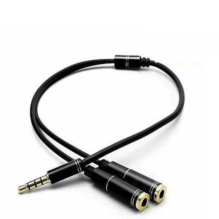 Stereo Splitter Cable 2 in 1 Female to Male Audio Line 3.5mm Audio Splitter For Headset Microphone MP3 MP4